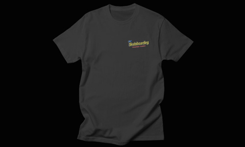 Skateboarding Trading Cards Left Chest Logo Tee